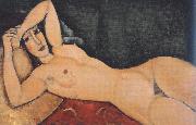 Amedeo Modigliani Recling Nude with Arm Across Her Forehead (mk39) oil painting reproduction